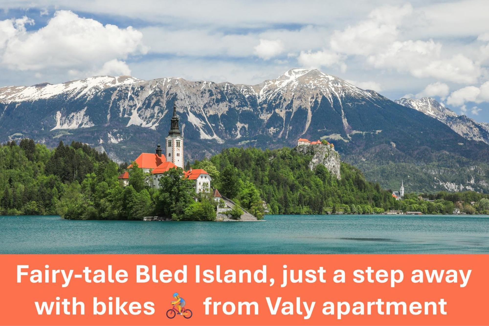 Apartment Valy - Free Bikes, Relaxing Terrace & Near Bled Ngoại thất bức ảnh